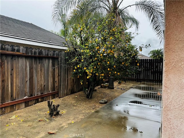 view of patio / terrace with a fenced backyard