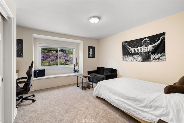 bedroom featuring carpet flooring