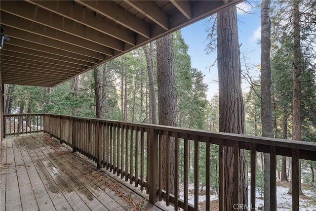 view of wooden terrace