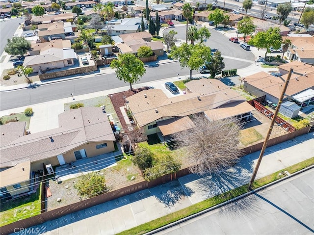 bird's eye view with a residential view