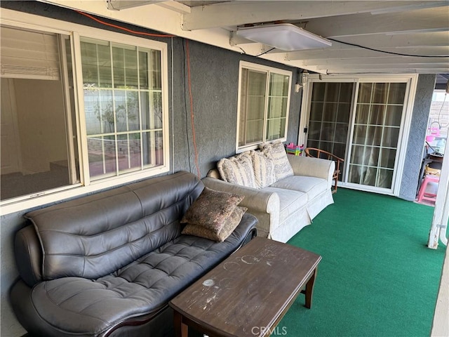 view of patio with outdoor lounge area