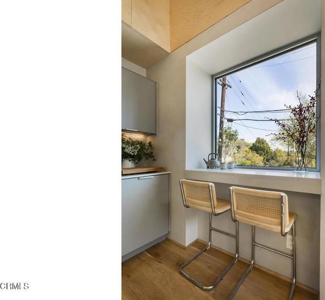 dining room featuring light wood-style floors