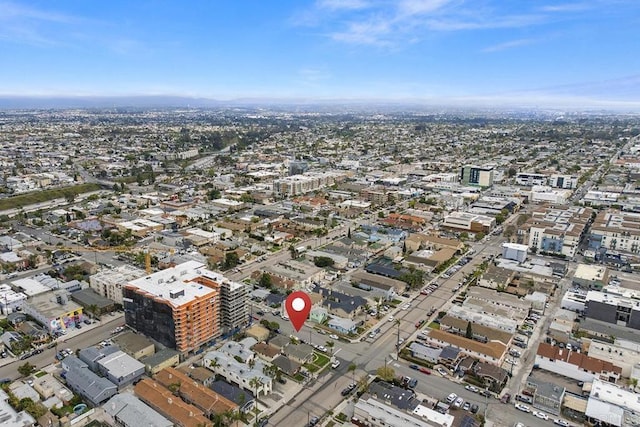 drone / aerial view featuring a view of city