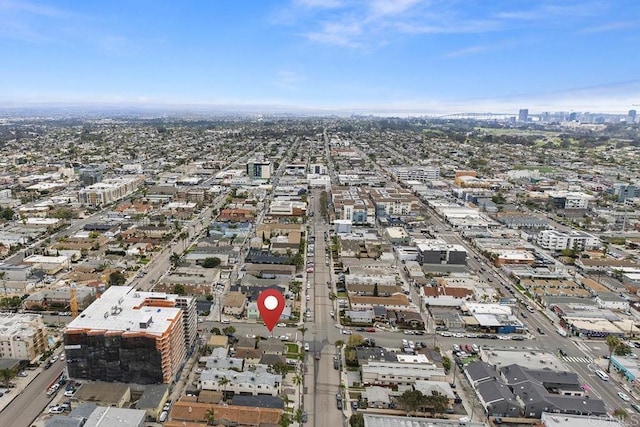 drone / aerial view featuring a view of city