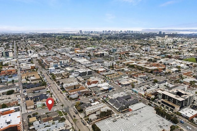 aerial view featuring a view of city