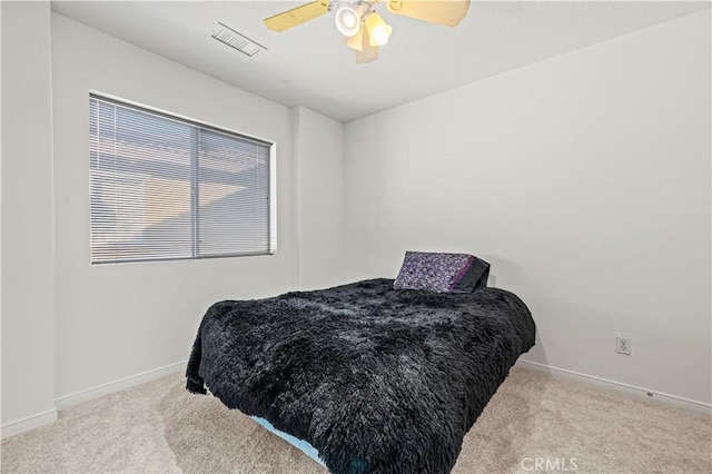 27950 Periwinkle Ln, Valencia, CA 91354 - carpeted bedroom featuring baseboards and ceiling fan