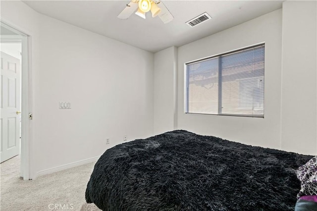 27950 Periwinkle Ln, Valencia, CA 91354 - carpeted bedroom featuring baseboards and a ceiling fan