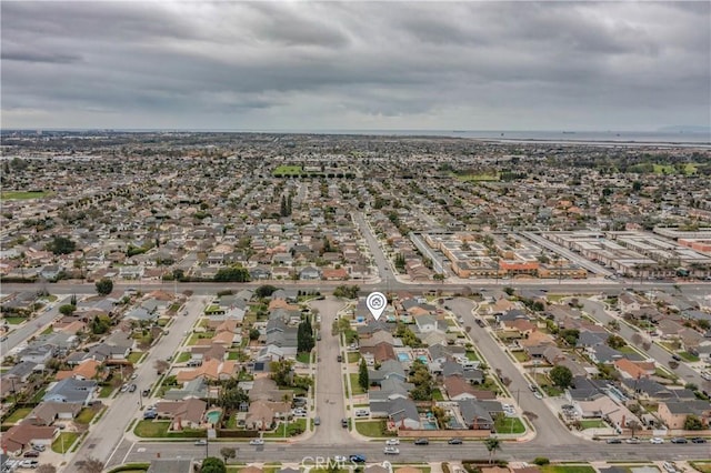 aerial view featuring a residential view