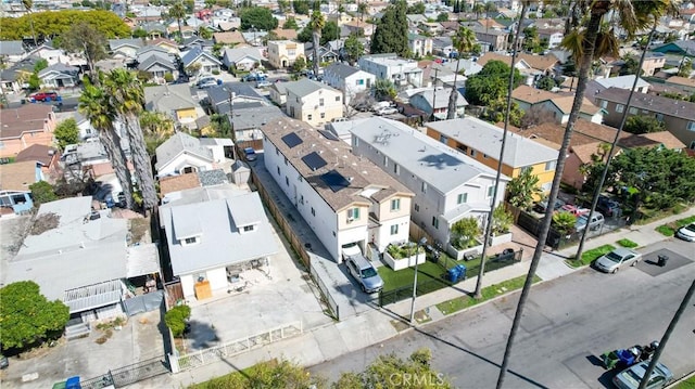 bird's eye view with a residential view