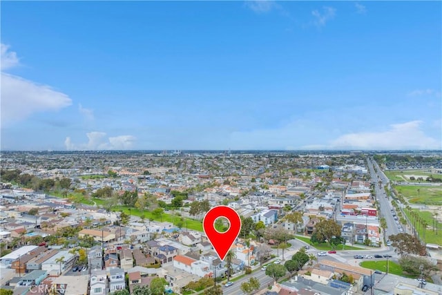 bird's eye view featuring a residential view