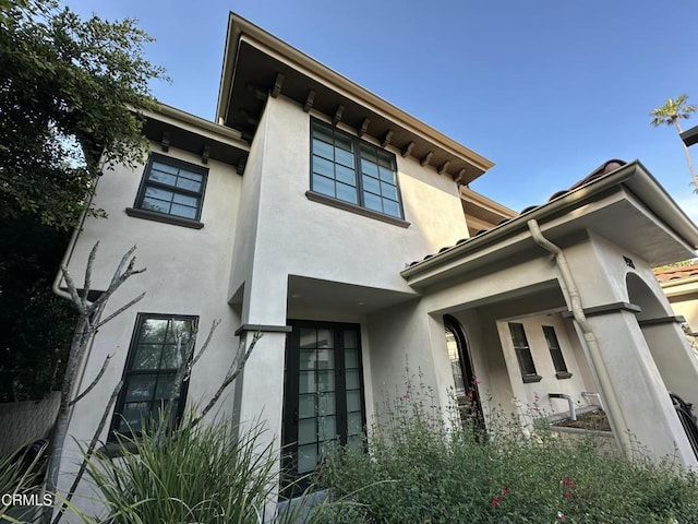 view of home's exterior featuring stucco siding