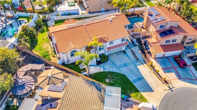 birds eye view of property featuring a residential view