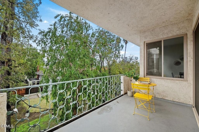 view of balcony