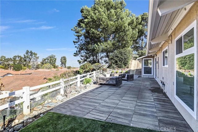 view of patio / terrace featuring a fenced backyard