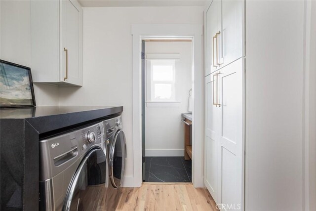 236 Avenida Montalvo, San Clemente, CA 92672 - washroom with cabinet space and washing machine and clothes dryer