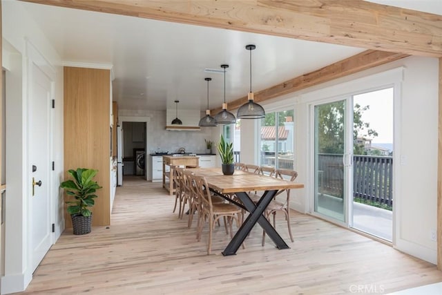 236 Avenida Montalvo, San Clemente, CA 92672 - dining space featuring light wood-type flooring