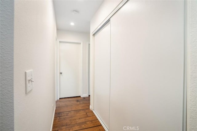 6432 Weber Cir, Huntington Beach, CA 92647 - hallway featuring recessed lighting and wood finished floors