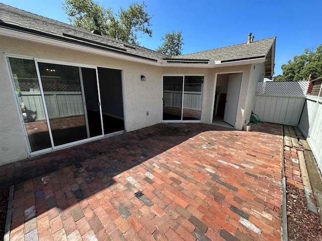 view of patio with fence