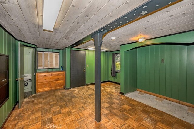 10670 Olive Grove Ave, Sunland, CA 91040 - below grade area with wood ceiling and wood walls