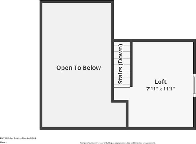 23679 Hillside Dr, Crestline, CA 92325 - floor plan
