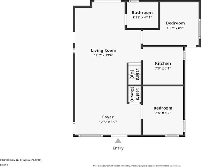 23679 Hillside Dr, Crestline, CA 92325 - plan