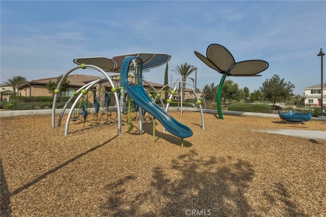 view of community jungle gym