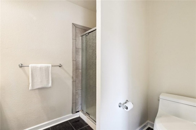 380 W Wilson St Unit A102, Costa Mesa, CA 92627 - bathroom featuring a stall shower and tile patterned floors