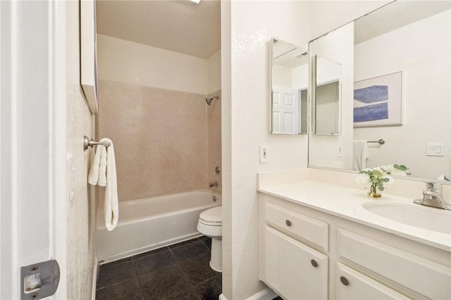 380 W Wilson St Unit A102, Costa Mesa, CA 92627 - bathroom featuring vanity, bathing tub / shower combination, and tile patterned flooring