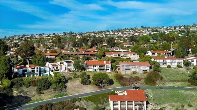 drone / aerial view featuring a residential view