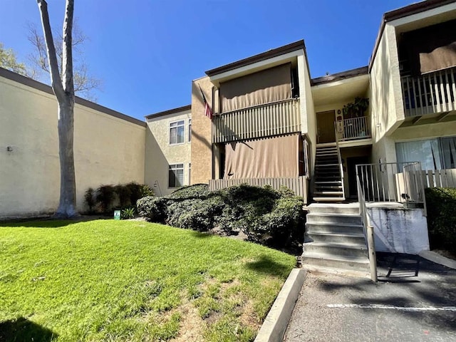 view of property with stairs