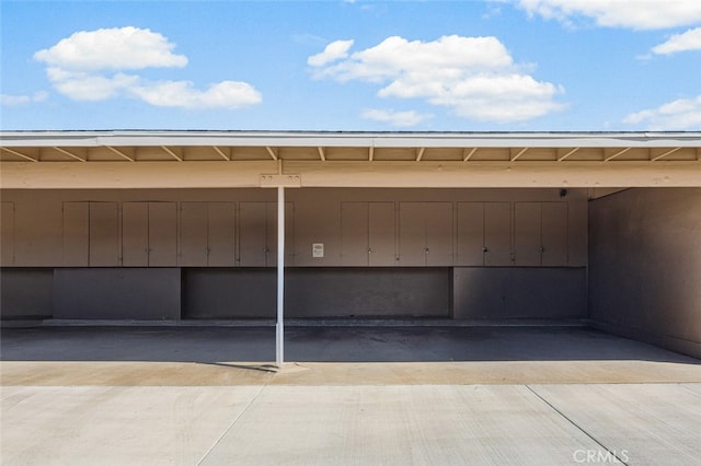 garage with covered parking