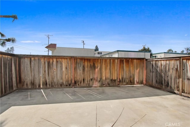 view of patio / terrace featuring a fenced backyard