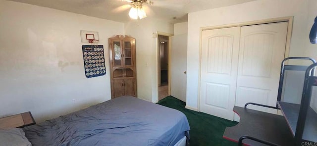 44600 Brawley Ave, Jacumba, CA 91934 - bedroom with dark carpet and a closet