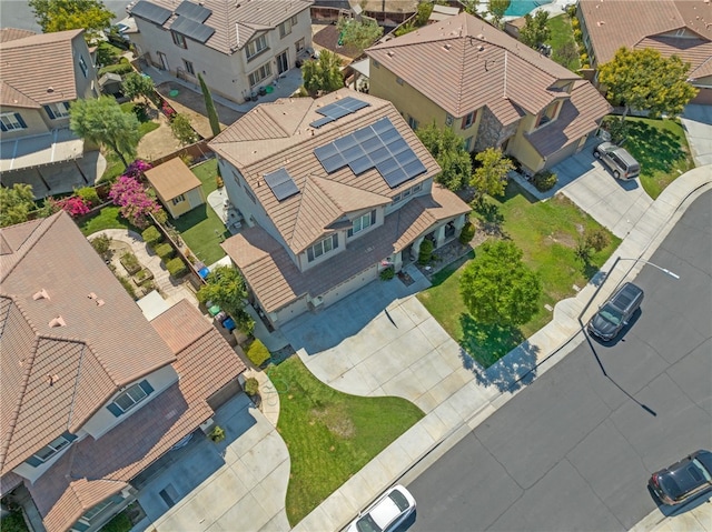 bird's eye view featuring a residential view