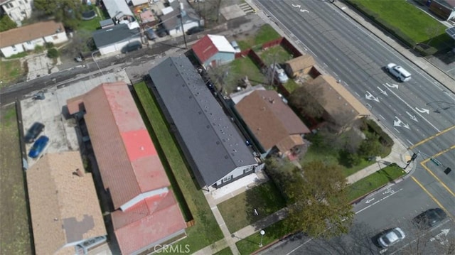 drone / aerial view with a residential view