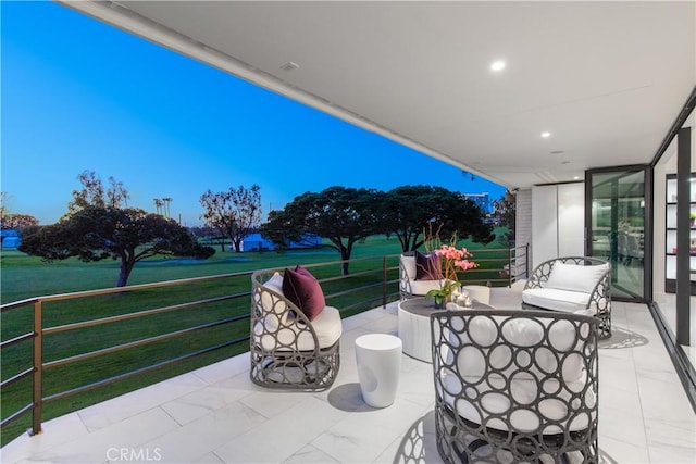 view of patio with outdoor dining area