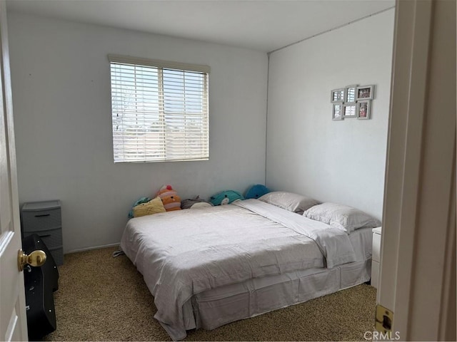 bedroom with carpet floors