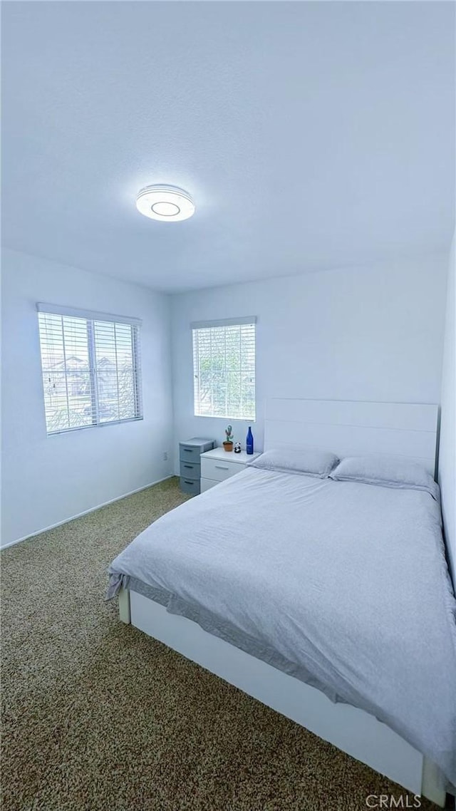 bedroom featuring carpet
