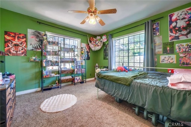 39100 Saddle Ridge Rd, Hemet, CA 92543 - carpeted bedroom featuring multiple windows and baseboards