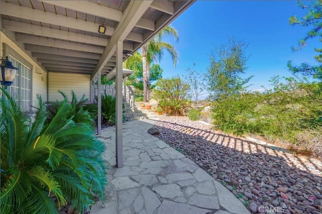 39100 Saddle Ridge Rd, Hemet, CA 92543 - view of patio / terrace featuring fence