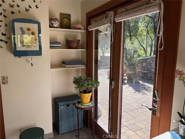 view of doorway to outside