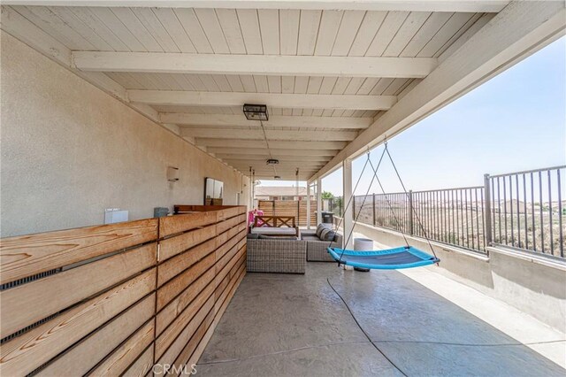148 Mesquite Ct, Calimesa, CA 92320 - view of patio / terrace with a balcony