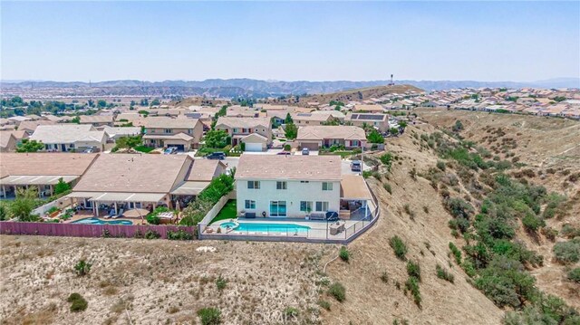 148 Mesquite Ct, Calimesa, CA 92320 - bird's eye view featuring a residential view and a mountain view