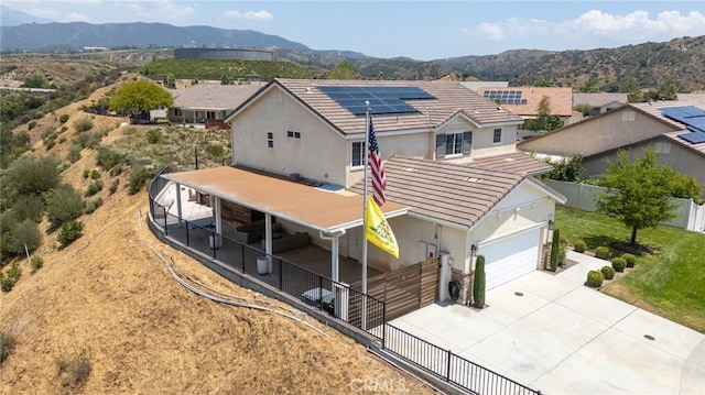 148 Mesquite Ct, Calimesa, CA 92320 - view from above of property with a mountain backdrop