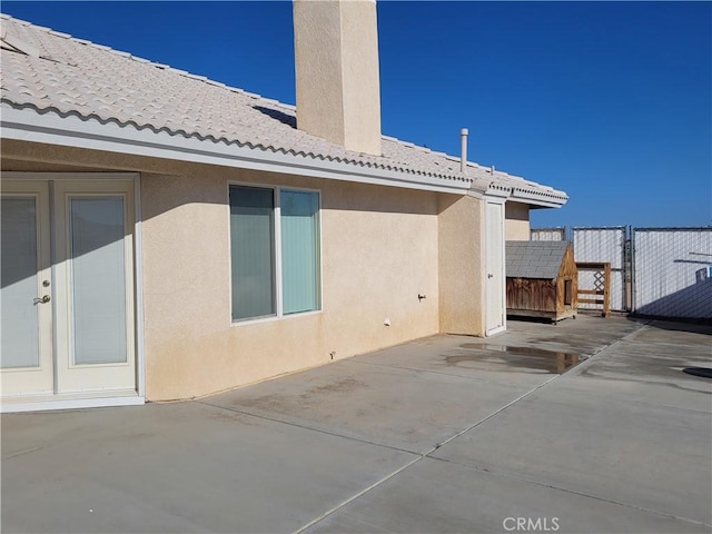 view of patio with fence