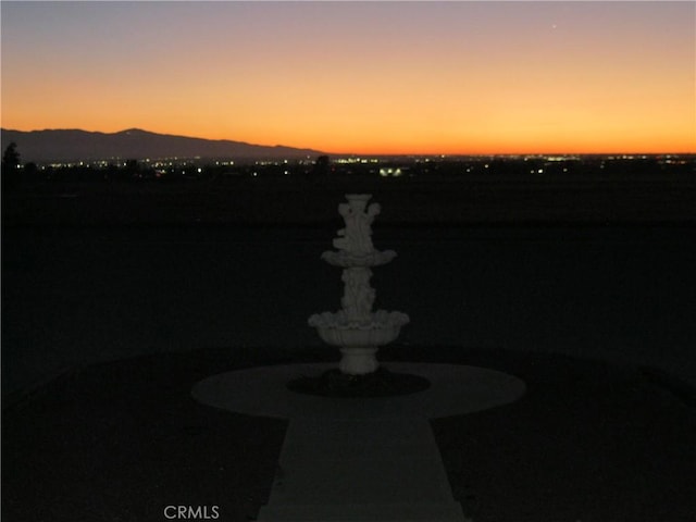 exterior space with a mountain view