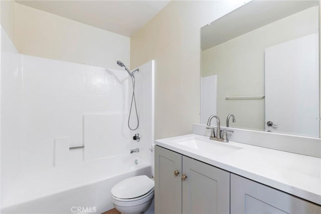 1251 S Meadow Ln Unit 145, Colton, CA 92324 - bathroom with toilet, vanity, and shower / bath combination