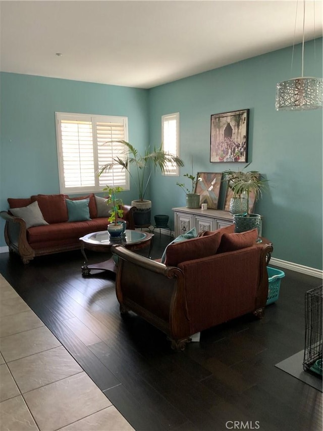 5230 Starling St, Fontana, CA 92336 - living room with baseboards and wood finished floors