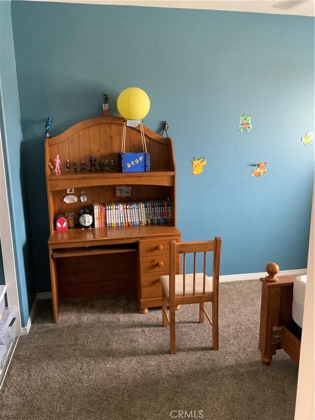 5230 Starling St, Fontana, CA 92336 - home office with carpet flooring and baseboards