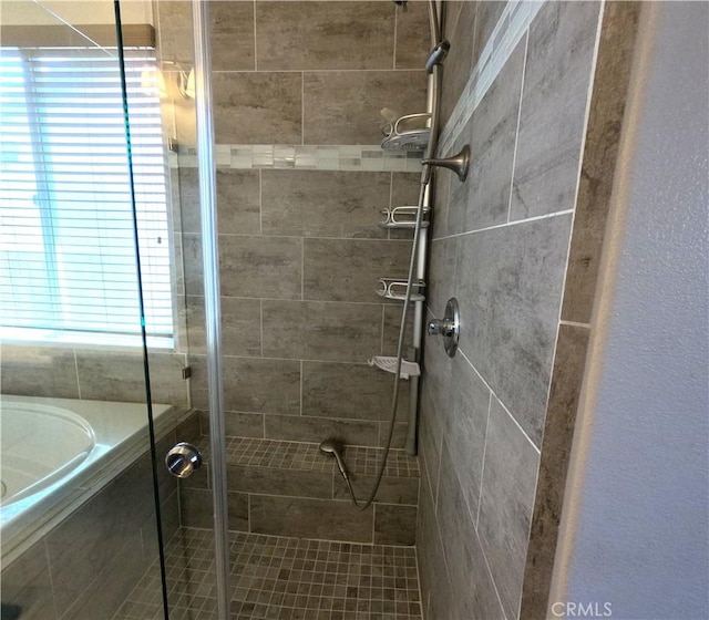 28183 Rocky Cove Dr, Menifee, CA 92585 - full bath featuring a shower stall and a bath